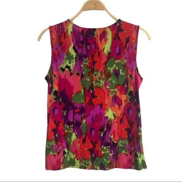Kasper Seperates Sleeveless floral blouse - Picture 4 of 5